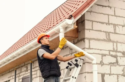Pose et remplacement de gouttières à Crespinet
